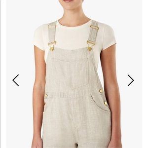 WWW Linen Overall Shorts